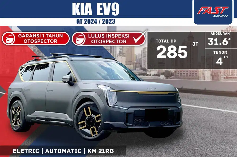 KIA EV9 GT 2024 / 2023 HARGA BARU 1.985M LOW KM.21RB & PAJAK PANJANG