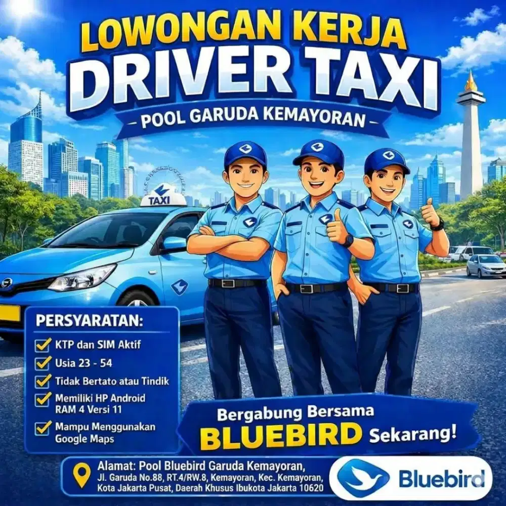 Dibutuhkan Segera Driver Taxi
