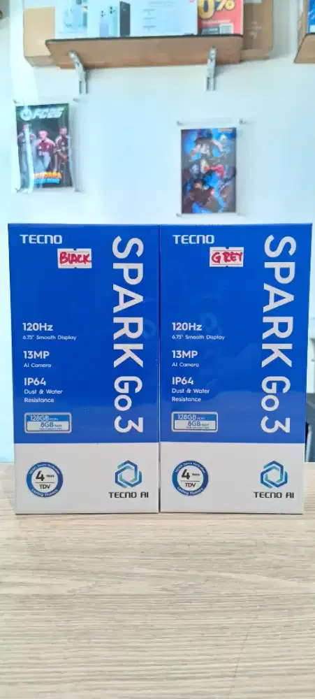 TECNO spark go 3 ram 4gb Rom 128gb,free hydrogell