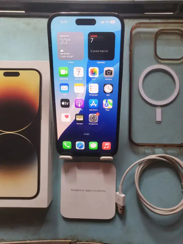 Iphone 14 pro max 128gb gold inter fulset mulus normal
