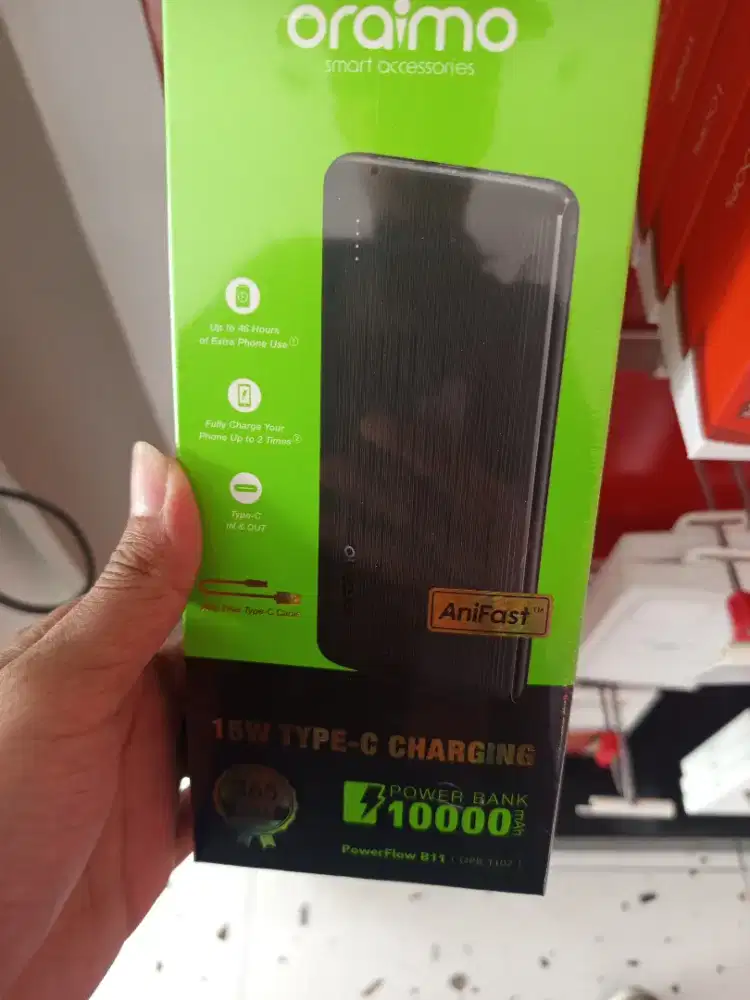 Orm power bank 1102BK 10.000 MAH