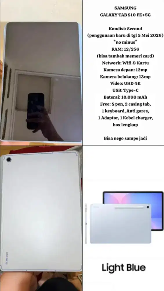 SAMSUNG GALAXY TAB S10 FE+ 5G