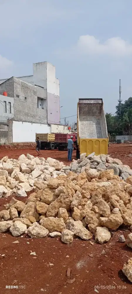 Batu makadam split abu batu sirdam limestone pasir pasang