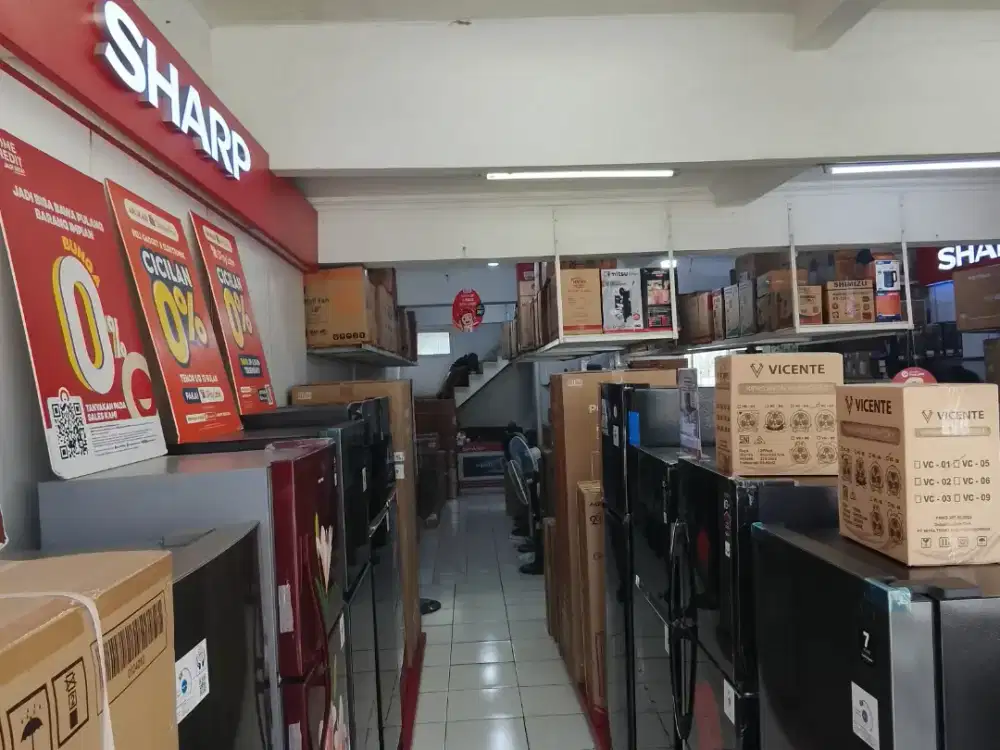 Kulkas 2 pintu hemat listrik bisa kredit tanpa Dp cukup KTP