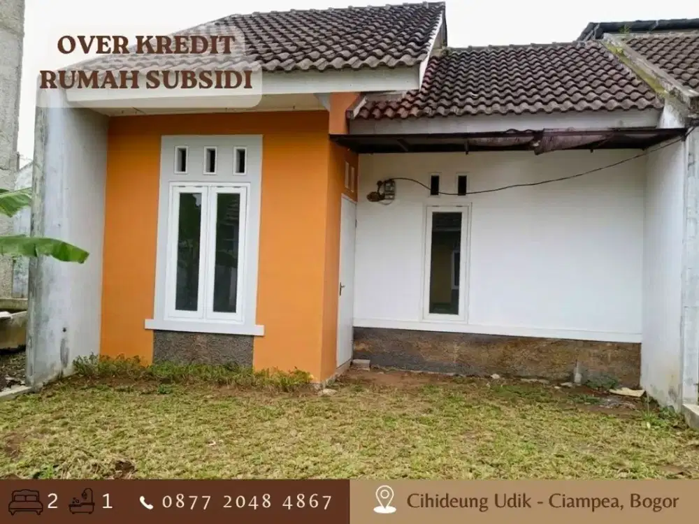 Rumah Over Kredit Subsidi sisa 7 Thn lg di Taman Dramaga Permai dkt IPB