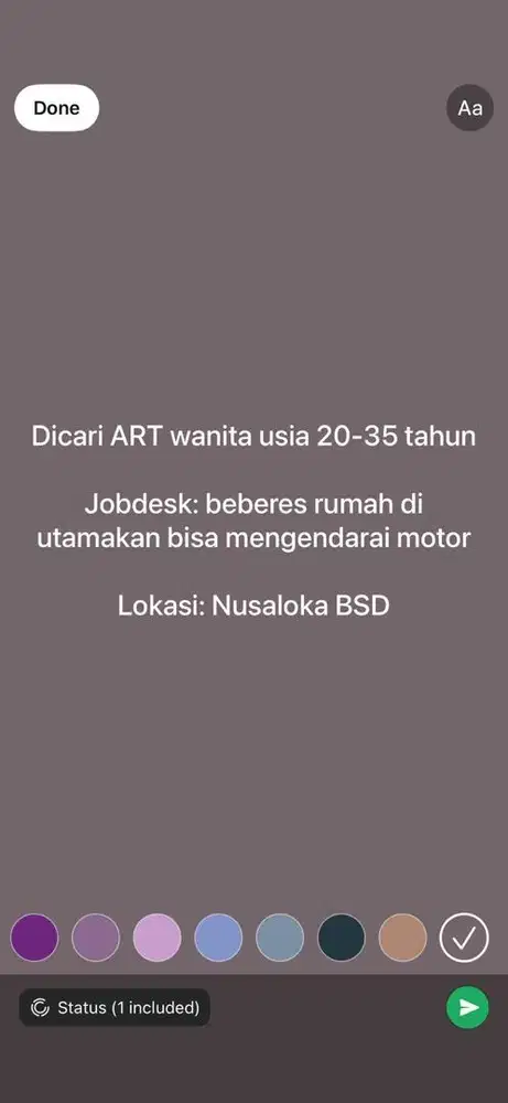 DiCari Asisten Rumah Tangga