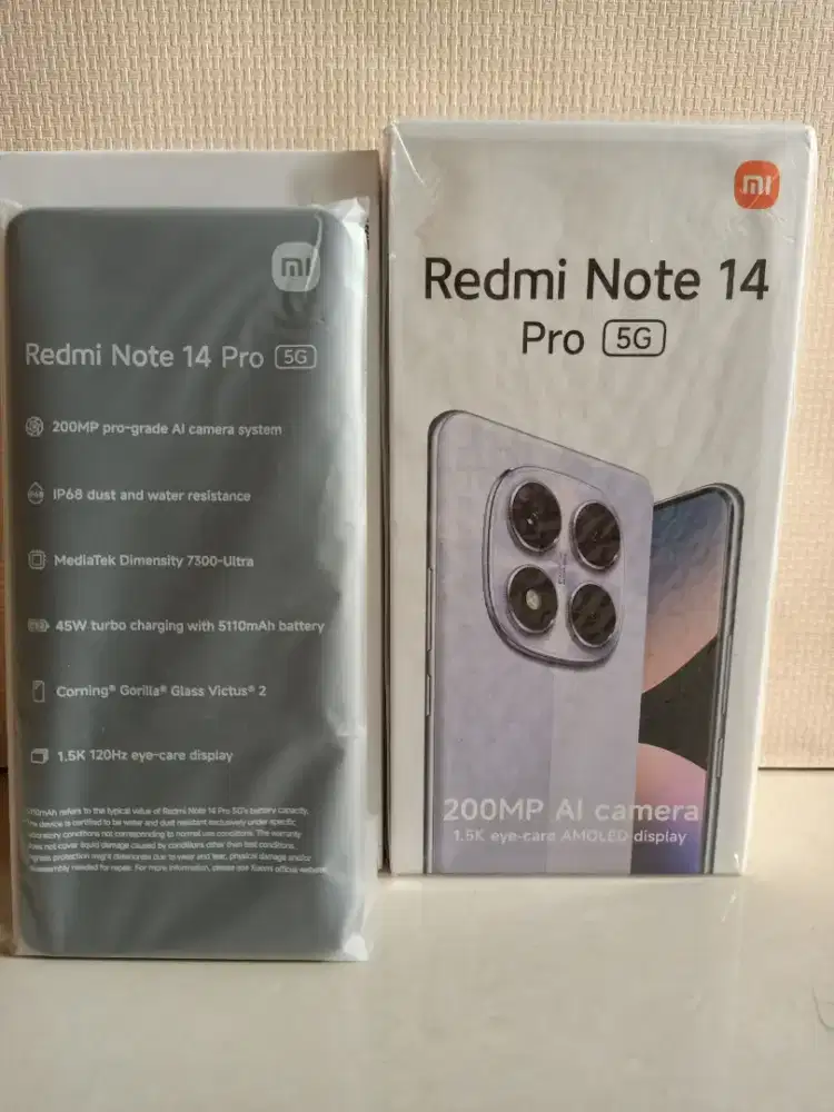 Xiaomi redmi note 14 pro 5G ram 8gb/256gb super mulus 98% like new
