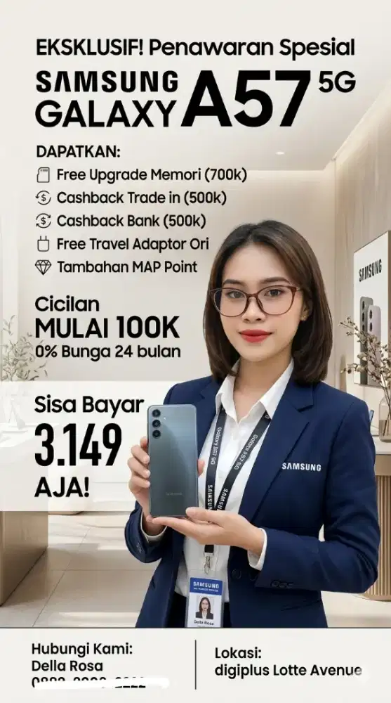 CUKUP BAYAR 3JT BAWA PULANG A57 5G