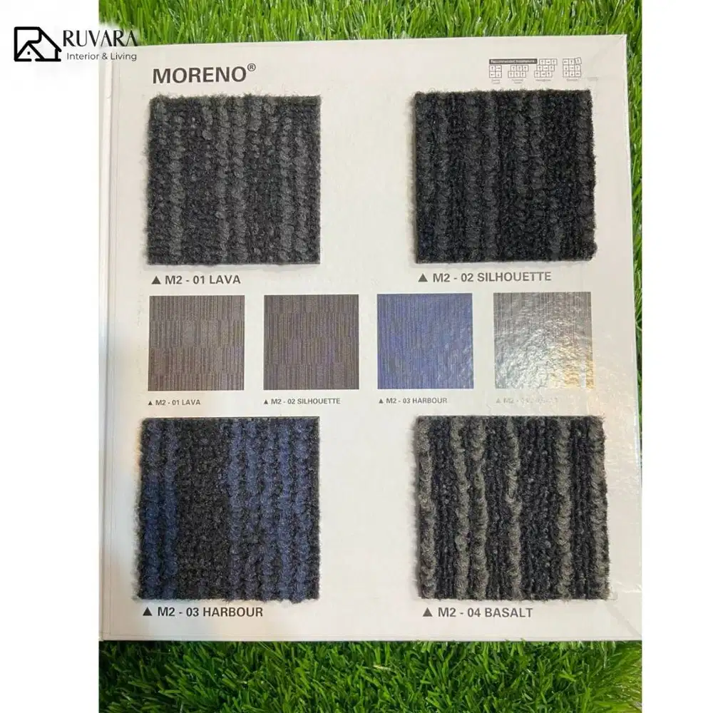 Karpet Tile Classic Moreno Series 50x50 cm | Nylon Premium PVC Backing