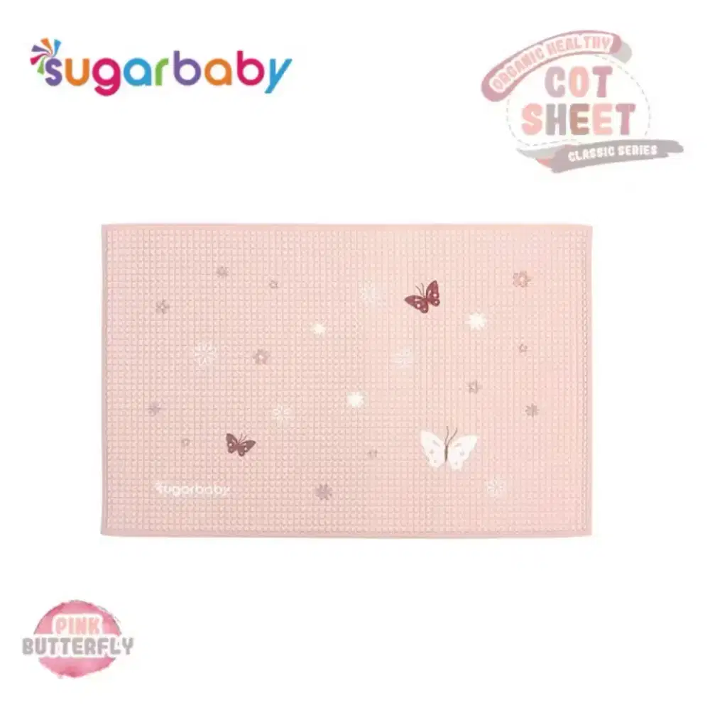 Sugar Baby Organic Healthy Cot Sheet /Perlak Karet Organik/Perlak Bayi
