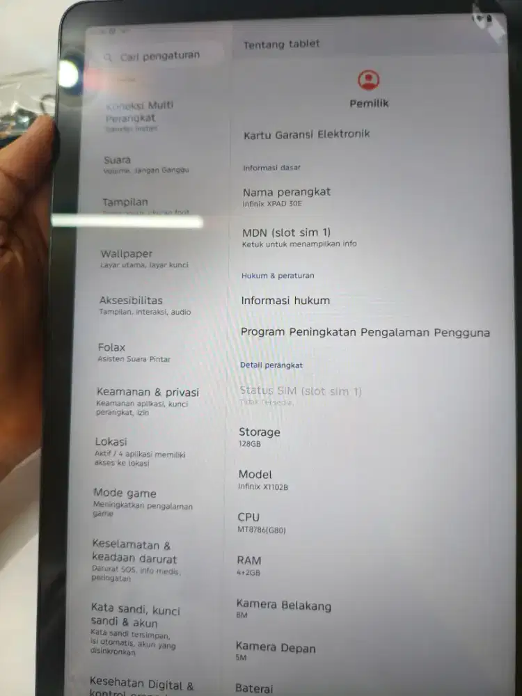 NEGO AJA INFINIX TAB XPAD30