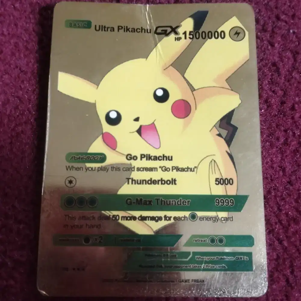 Kartu pokemon  pikachu