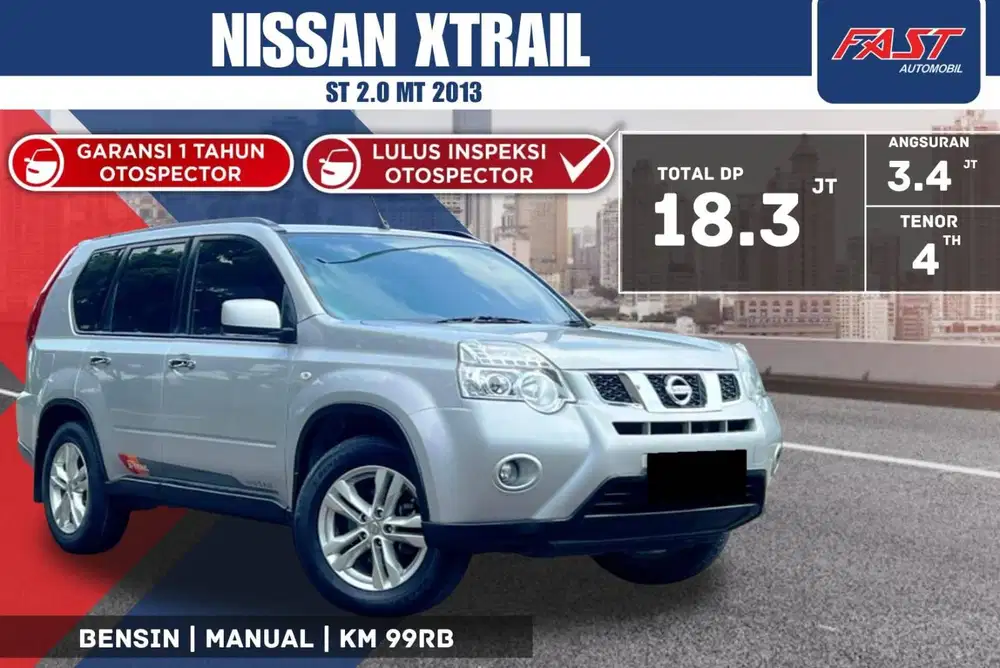 NISSAN XTRAIL ST 2.0 MT 2013 KM.99RB & PAJAK PANJANG