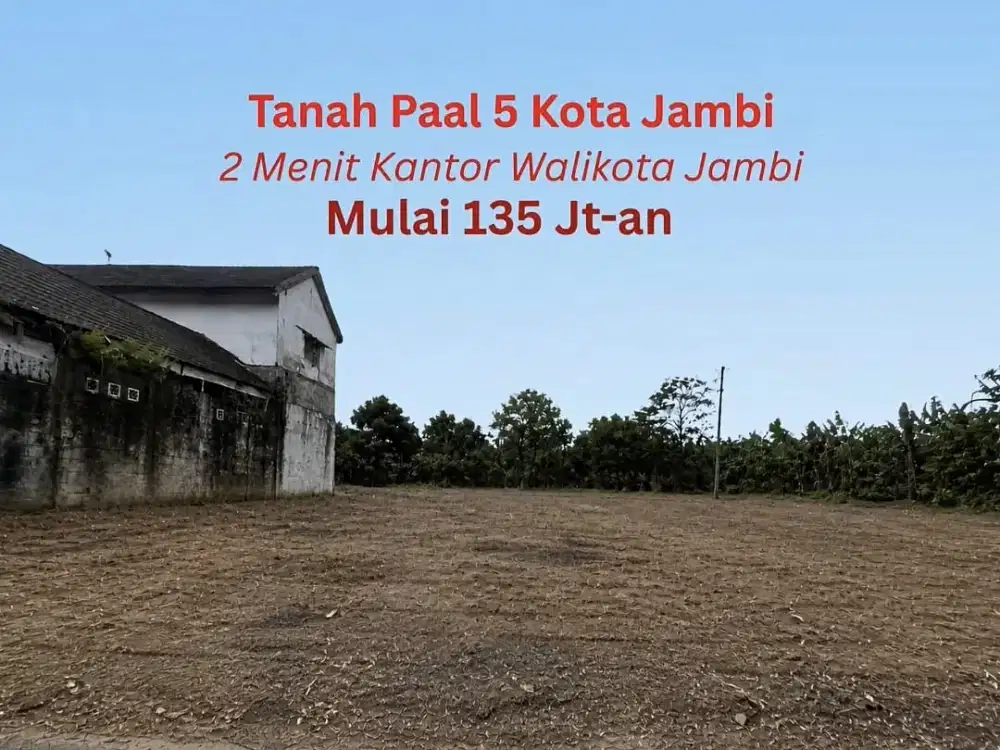 Jual Tanah Paal 5 Kota Baru Jambi