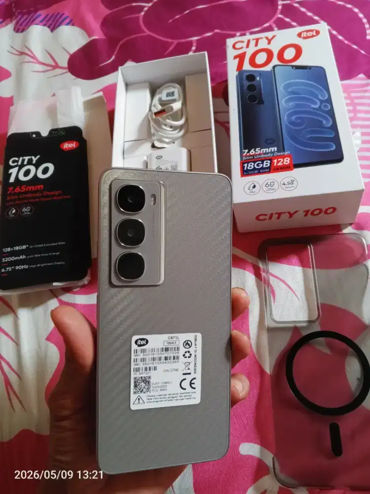 Itel city 100 ram 6gb/128gb fulset mulus like new
