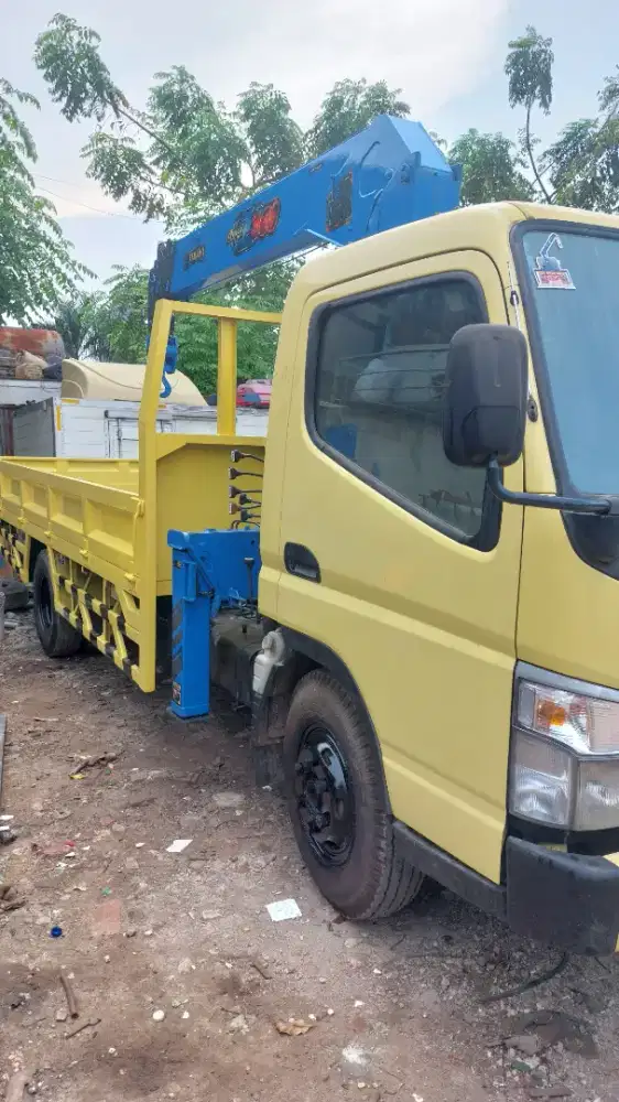 Truck crane canter 136 HDL tahun 2021 surat sudah crane