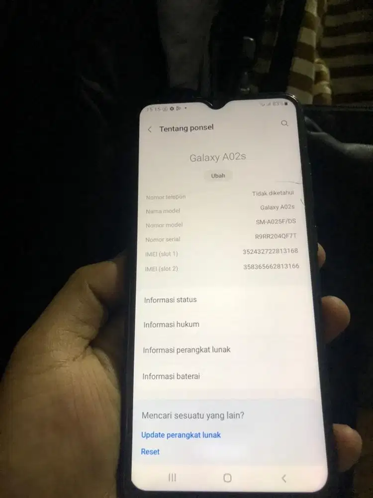 samsung a02s retak sehelai