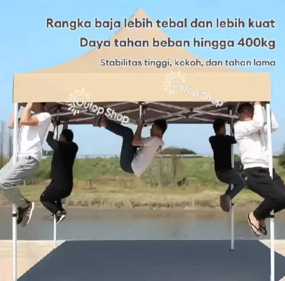 tenda tempat jualan baru sekali pakai