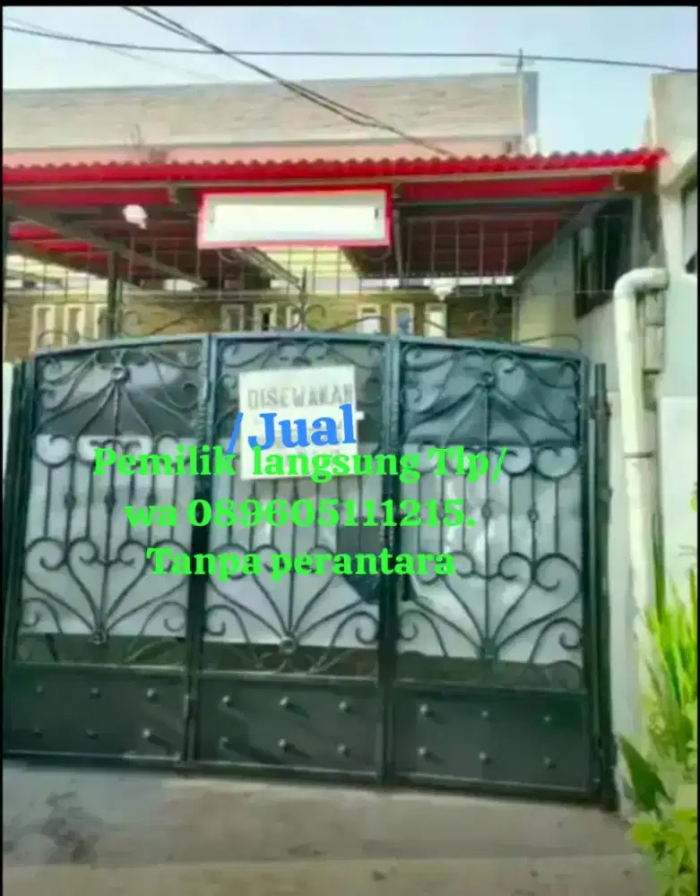 Sewa/Jual rumah 3 lt carprt Cengkareng,Jakbar.Rp19jt/6bl.Tdk banjir.TP