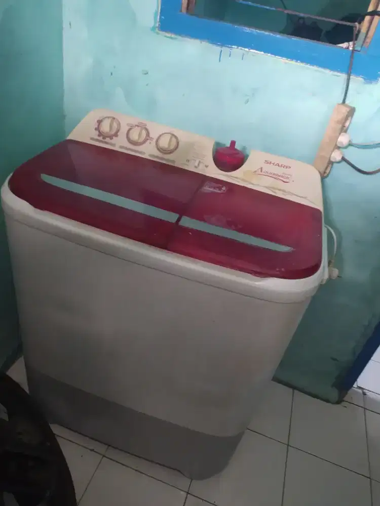 Jual m cuci   2tabung merek Sharp  es t 85 cl 9 kg