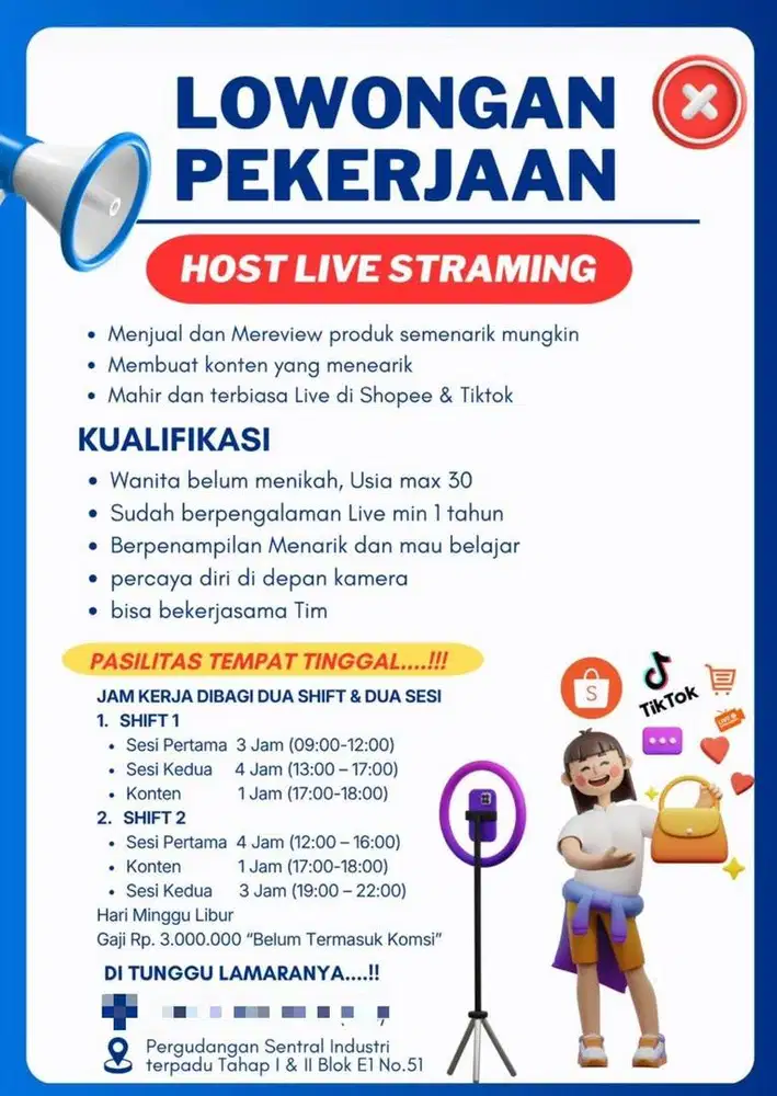 Dibutuhkan Hostlive Streaming