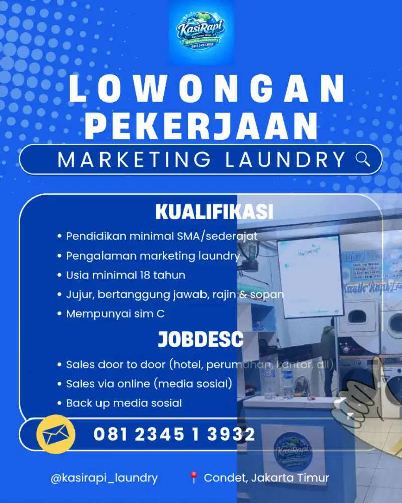Lowongan Kerja Marketing Laundry