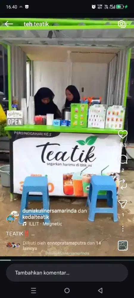 LOWONGAN KERJA BOOTH ES TEH