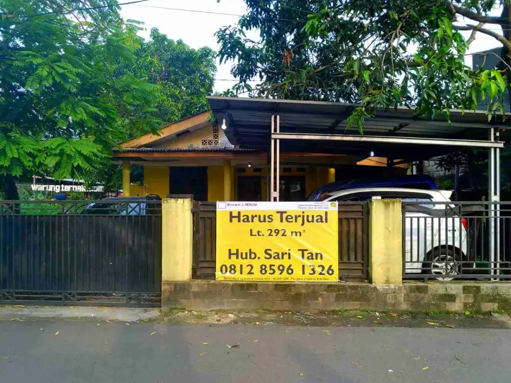 Tanah Persegi di Raya Harapan Pancoran Mas Hanya 5 menit ke Pintu Tol Desari Sawangan