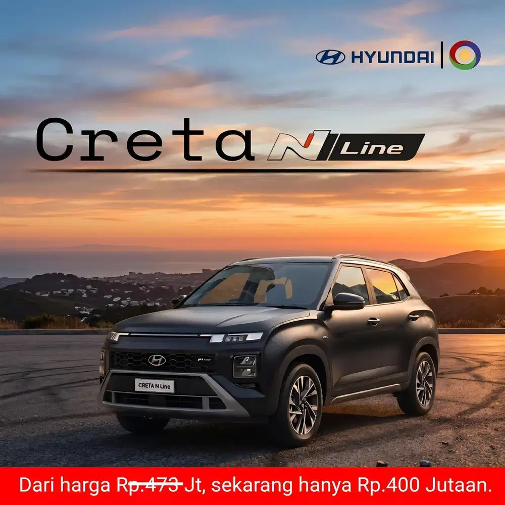 PROMO NEKAT. CRETA N LINE 400JT. STOK TERBATAS!