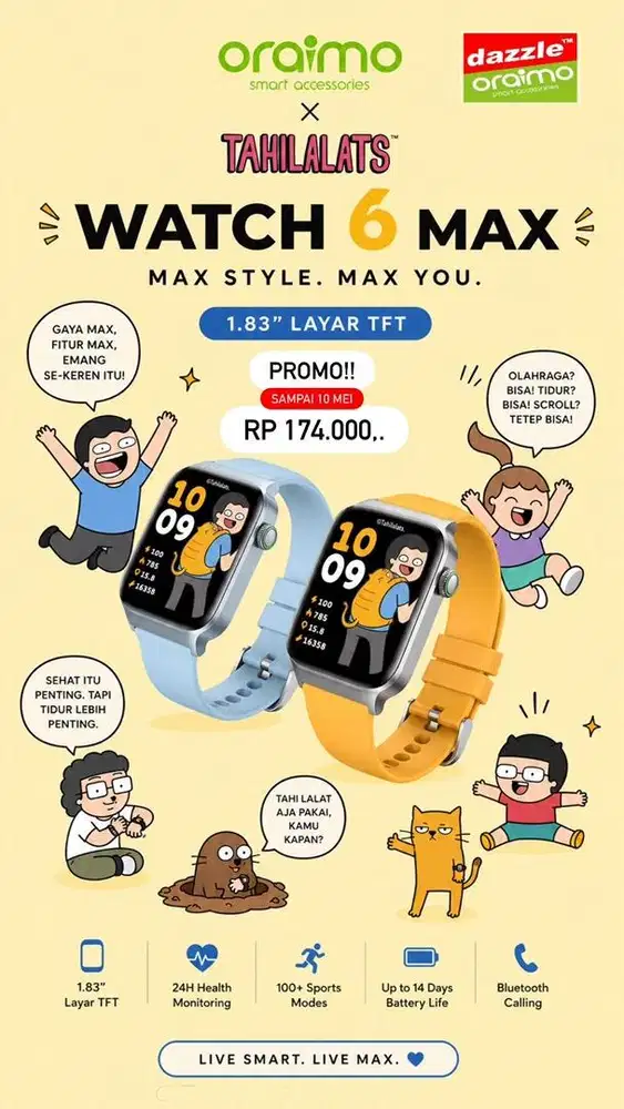Smartwatch Oraimk Watch 6 Max