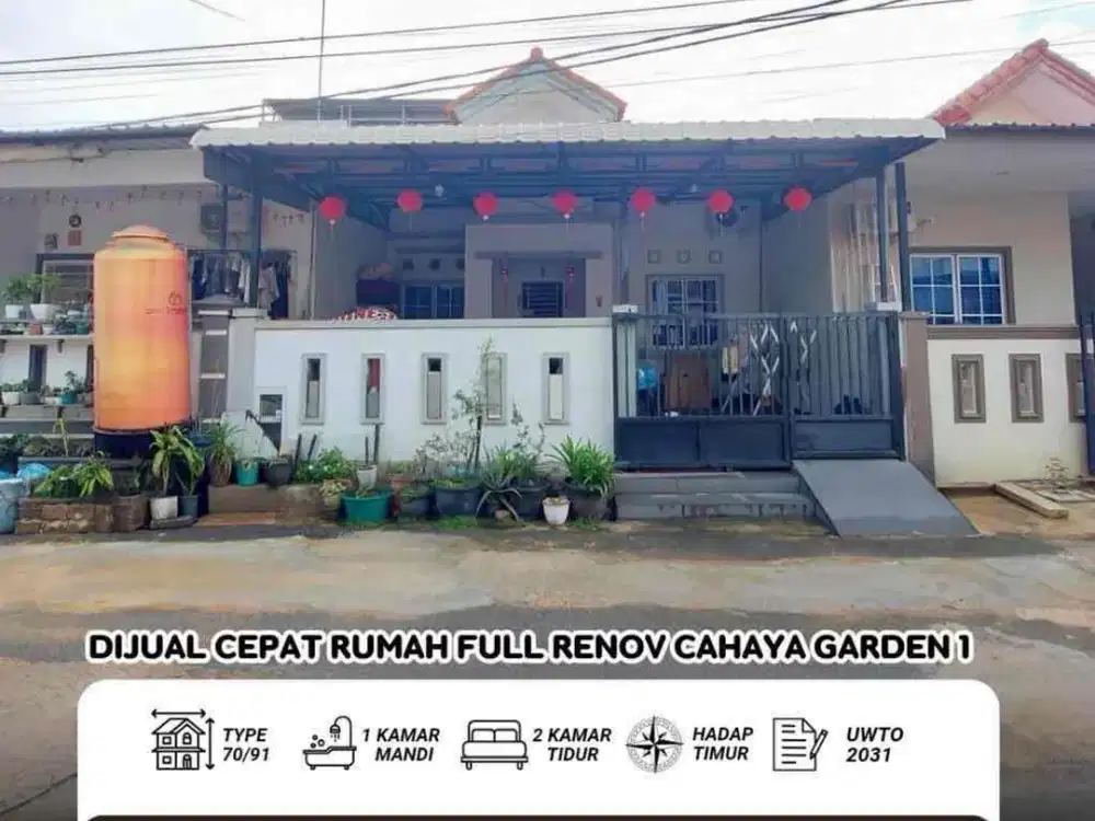 Dijual Rumah Cahaya Garden Batam