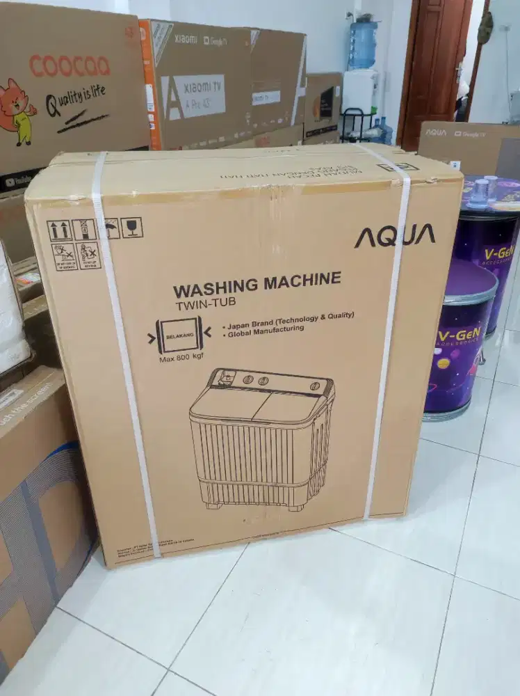AQUA MESIN CUCI 8KG 2TABUNG