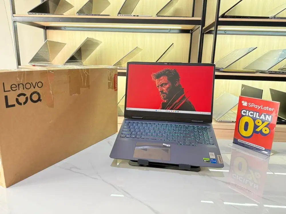 LAPTOP GANING LENOVO LOQ CORE I7gen13 RTX4050 FULSET LIKE NEW GARANSI