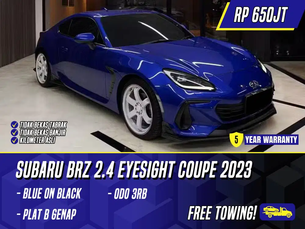 Subaru BRZ 2.4 EyeSight Coupe 2023 Blue on Black Biru Eye Sight