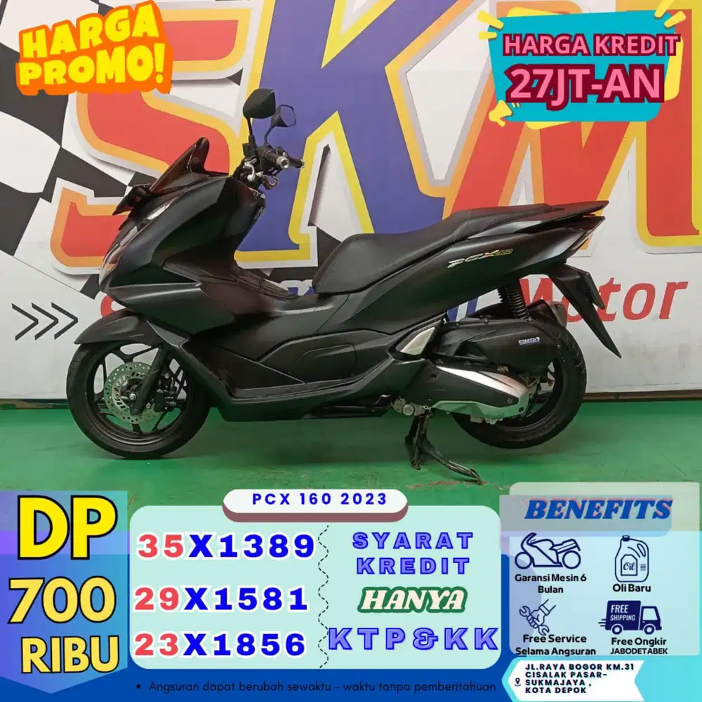Kredit dp 700rb pcx 160 2023 km low bergaransi