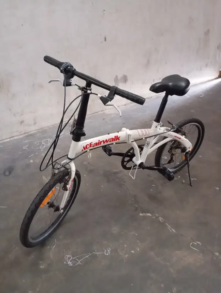 Sepedah lipat airwalk 20 inc 6 speed Gress siap goes