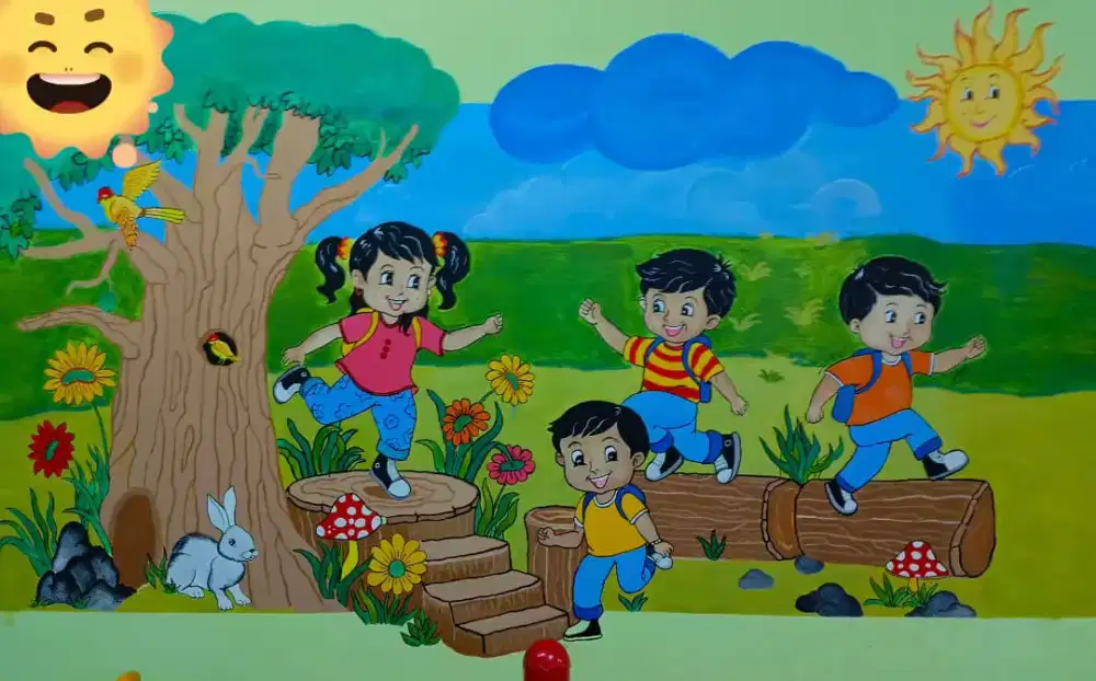 Jasa Lukis Dinding Sekolah TK