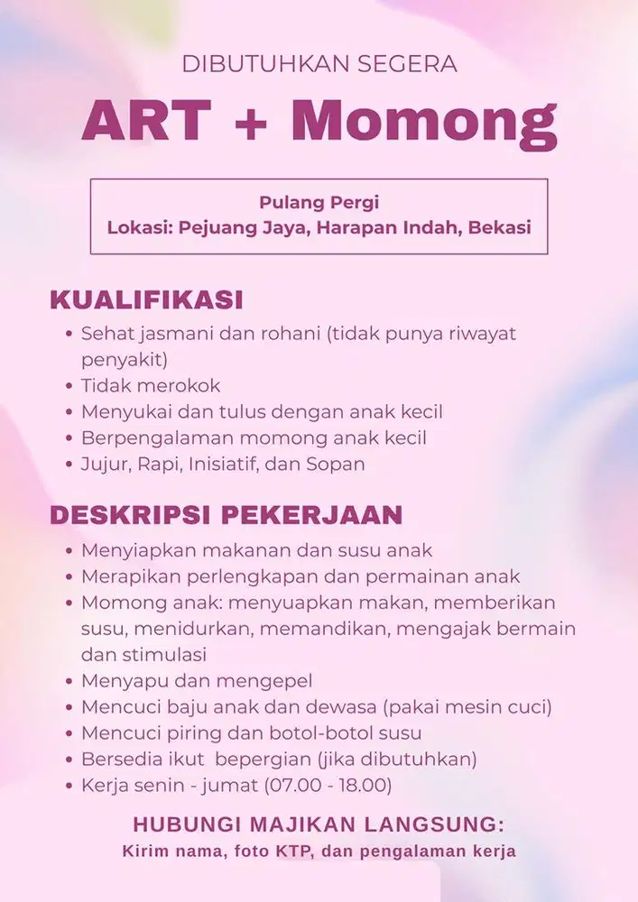 ART Beberes & Momong