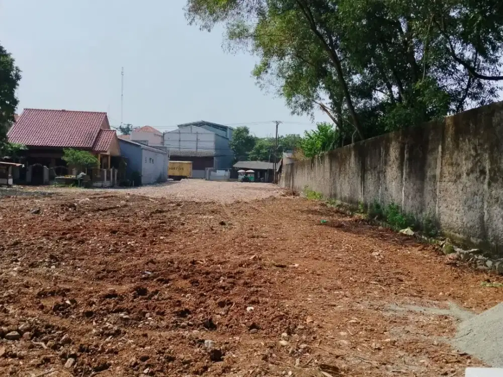 DISEWAKAN LAHAN PADAT PINGGIR JALAN RAYA SETU BEKASI