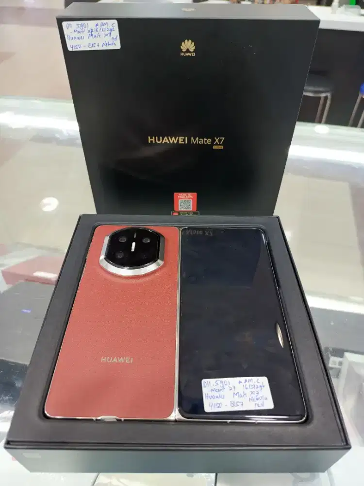 Huawei Mate X7 Pro 16/512gb nebula red second bergaransi resmi