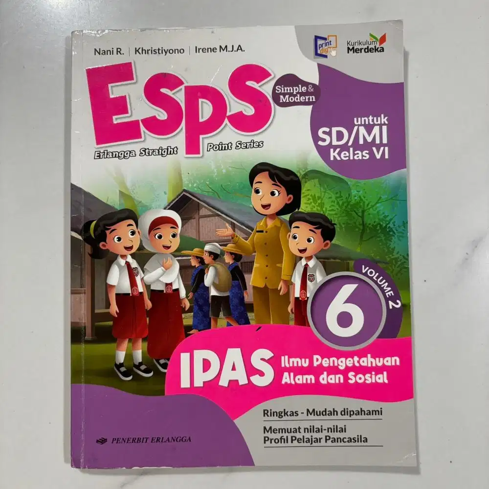 ESPS ERLANGGA IPAS KELAS 6 VOLUME 2