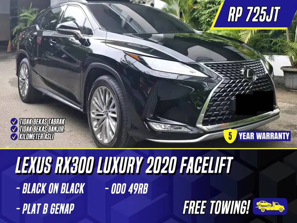 Lexus RX300 Luxury 2020 Facelift Black Hitam RX 300