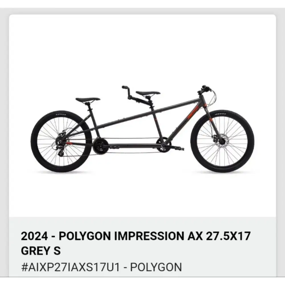 Jual Sepeda Polygon Impression AX Tandem Bike
