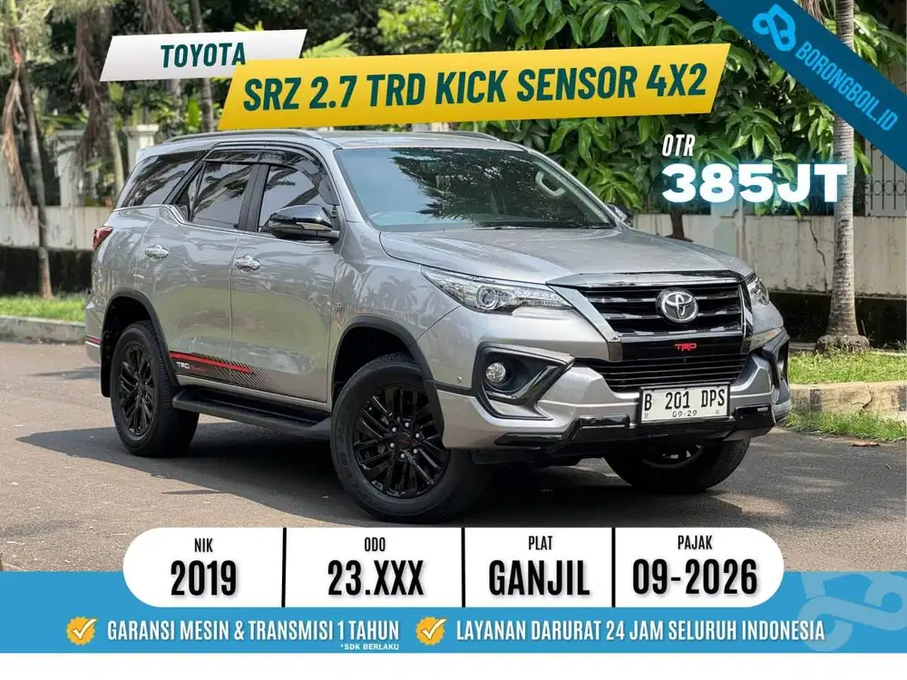 Low KM !! Fortuner SRZ 2.7 TRD Kick Sensor 4x2 AT 2019