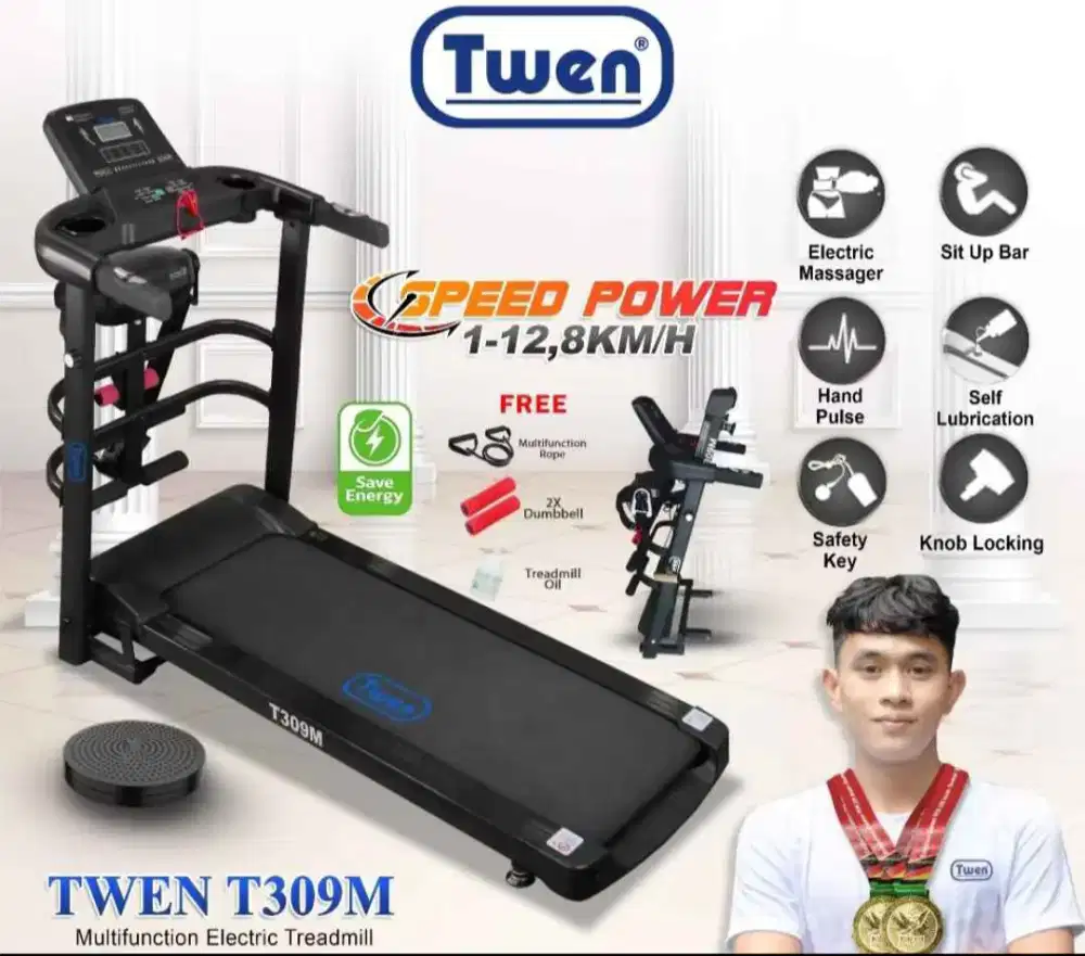 Bismillah Dijual Treadmill TWEN T309M Like New