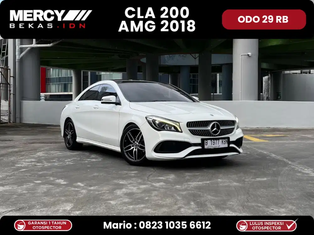 Odo 29 rb !! CLA200 Amg Line Mercedes Benz Tahun 2018
