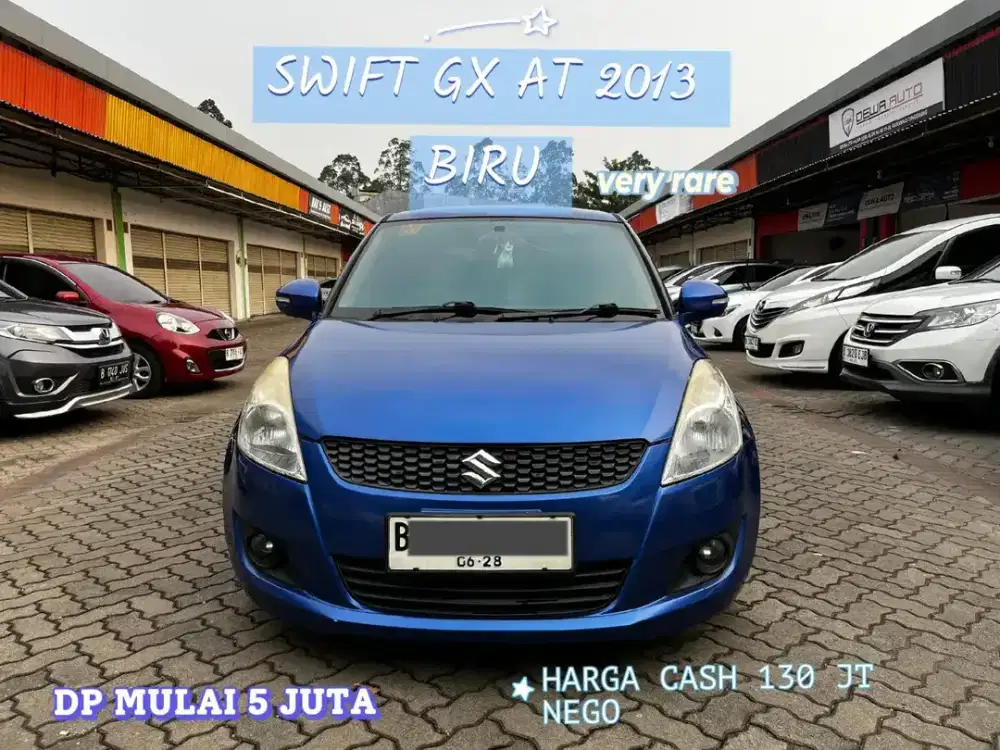SWIFT GX AT 2013 BIRU VERY RARE DP MULAI 5JUTA