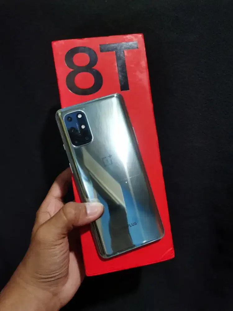 OnePlus 8T 5G 12/256GB, Beacukai Fullset Ori Nominus