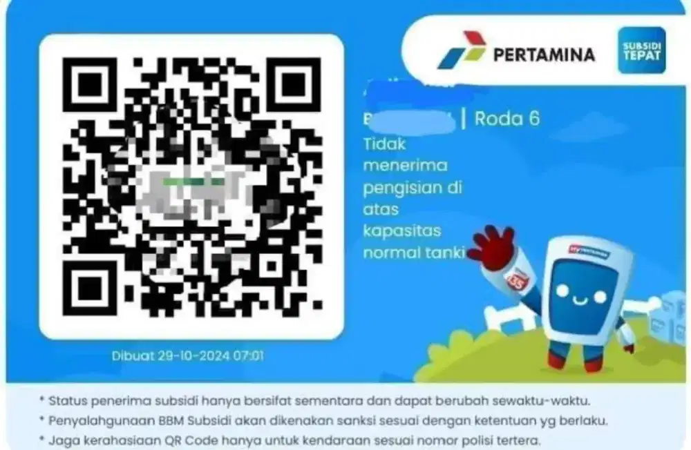 Jasa Membantu Membuat Barcode BBM PERTALITE/SOLAR