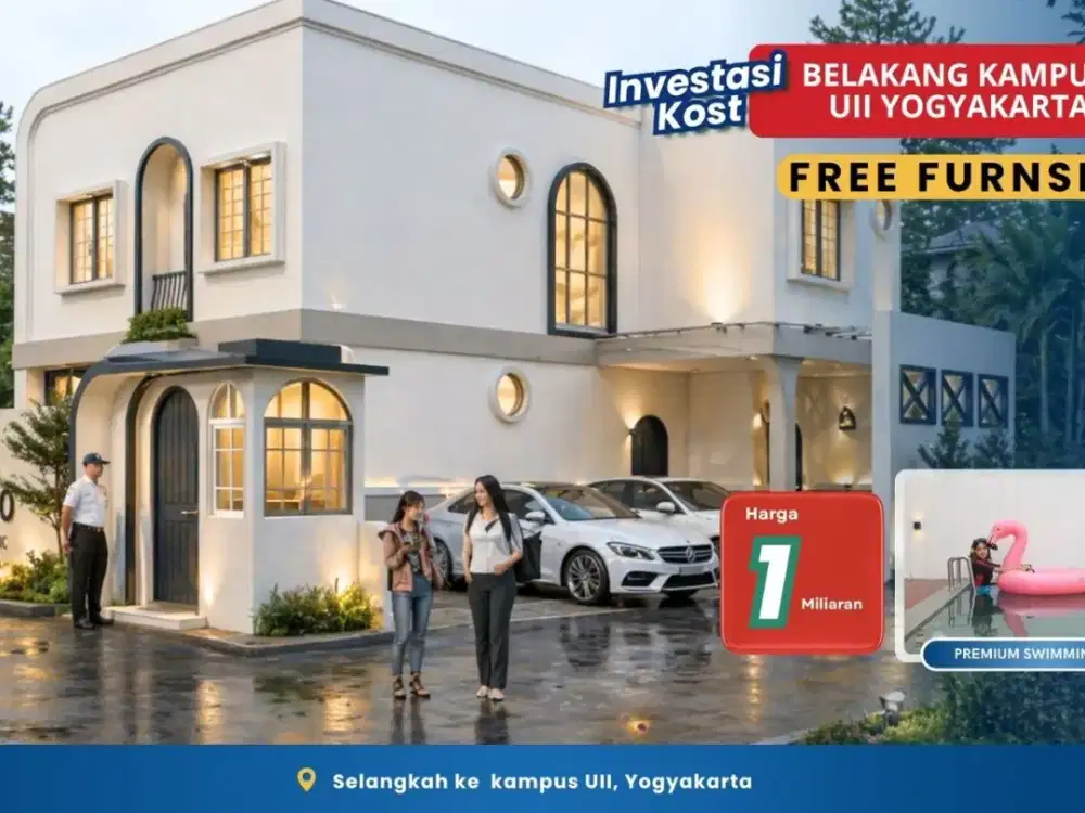 Rumah kost  SHM -IMB Sleman Ngaglik Jogja  Dekat Kampus UII